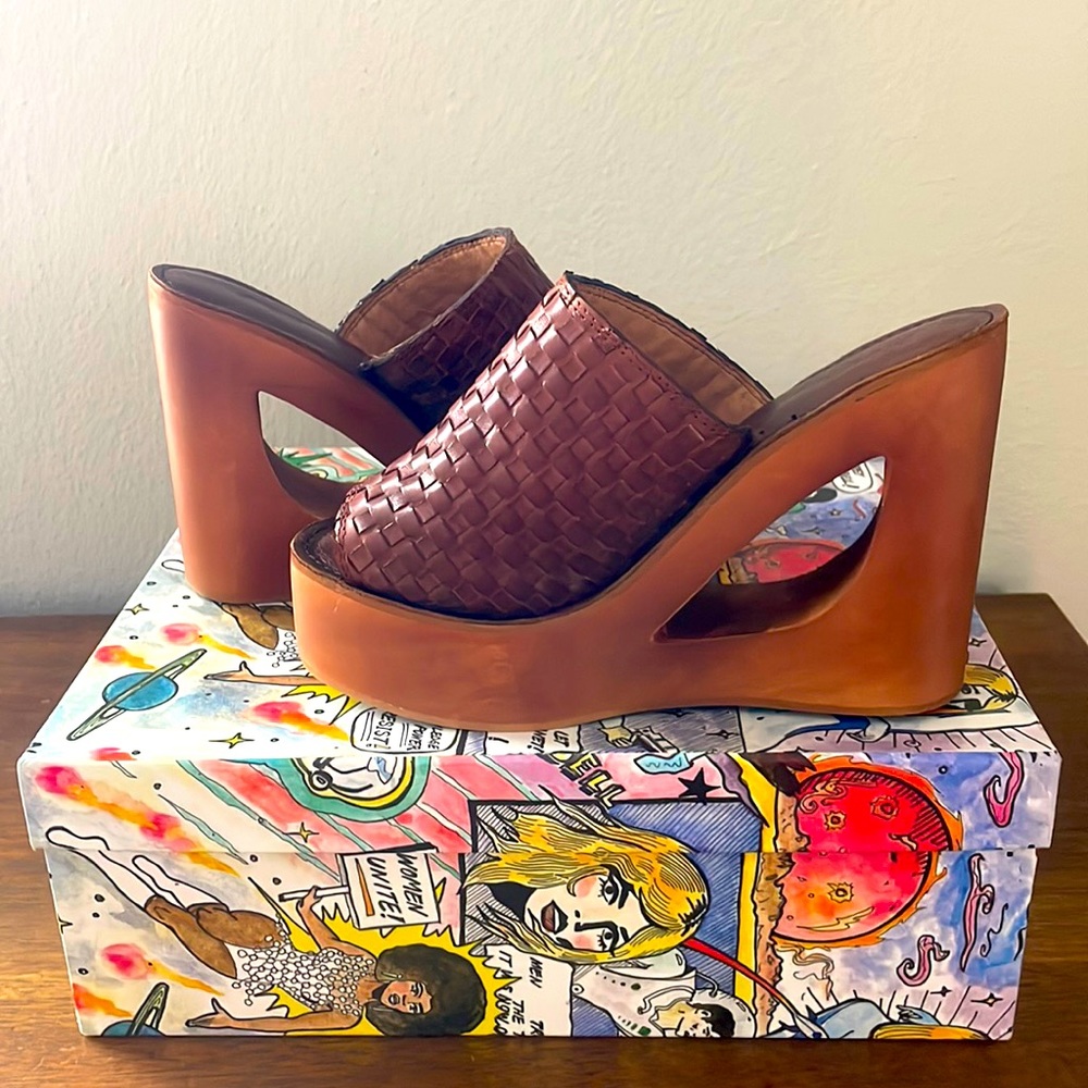 Jeffrey Campbell Comeback wedge platform sandal